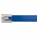 Panduit 14" 250lb Fully Coated Blue Polyester 316 Pan-Steel Stainless Steel Cable Ties 50/bag Part #MLTFC4H-LP316BU