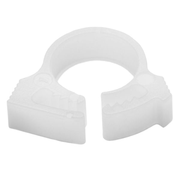 HellermannTyton SNP1.2510M4 Snapper Hose Clamp, .28"–.30" Bundle Diameter, POM, White, 1000/pkg