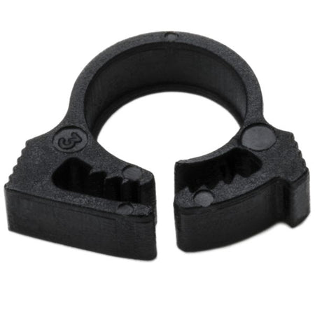 HellermannTyton SNP1.25GHS0C2 Snapper Hose Clamp, .28"–.30" Bundle Diameter, PA66GF13, Black, 100/pkg