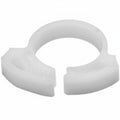 HellermannTyton SNP12A10M4 Snapper Hose Clamp, .61"–.72" Bundle Diameter, POM, White, 1000/pkg