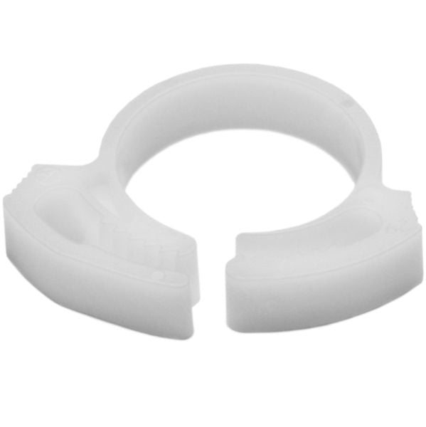 HellermannTyton SNP12A10M4 Snapper Hose Clamp, .61"–.72" Bundle Diameter, POM, White, 1000/pkg