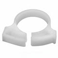 HellermannTyton 190-00302 Snapper Hose Clamp, .71"–.81" Bundle Diameter, POM, White, 100/pkg