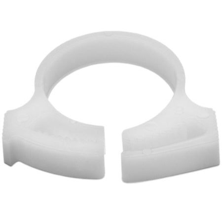 HellermannTyton SNP1610M4 Snapper Hose Clamp, .74"–.84" Bundle Diameter, POM, White, 1000/pkg