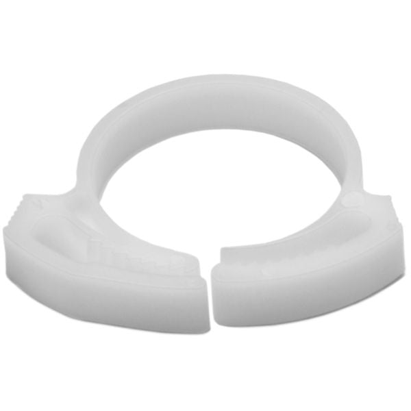 HellermannTyton SNP18A10M4 Snapper Hose Clamp, .78"–.93" Bundle Diameter, POM, White, 1000/pkg