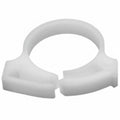 HellermannTyton SNP1910M4 Snapper Hose Clamp, .88"–1.0" Bundle Diameter, POM, White, 1000/pkg
