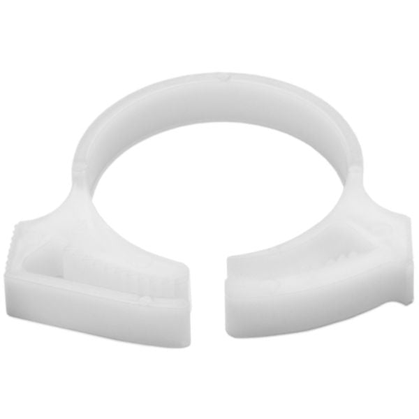 HellermannTyton SNP2210M4 Snapper Hose Clamp, .92"–1.05" Bundle Diameter, POM, White, 1000/pkg