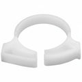 HellermannTyton SNP2210M4 Snapper Hose Clamp, .92"–1.05" Bundle Diameter, POM, White, 1000/pkg