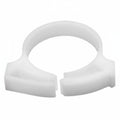 HellermannTyton SNP2410H4 Snapper Hose Clamp, 1.0"–1.12" Bundle Diameter, POM, White, 500/pkg
