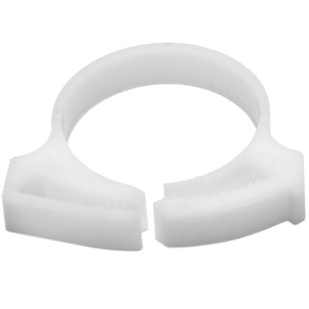HellermannTyton SNP2410H4 Snapper Hose Clamp, 1.0"–1.12" Bundle Diameter, POM, White, 500/pkg