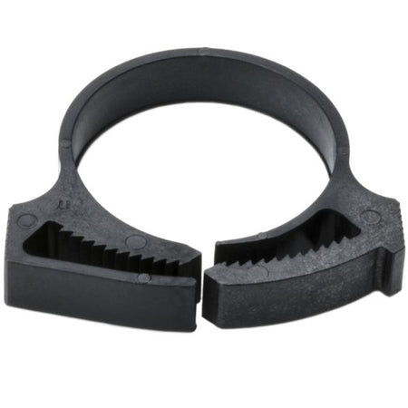 HellermannTyton SNP24GHS0C2 Snapper Hose Clamp, 1.02"–1.17" Bundle Diameter, PA66GF13, Black, 100/pkg