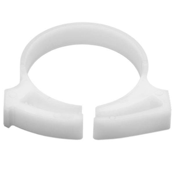 HellermannTyton SNP2810H4 Snapper Hose Clamp, 1.11"–1.27" Bundle Diameter, POM, White, 500/pkg
