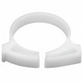 HellermannTyton SNP2810H4 Snapper Hose Clamp, 1.11"–1.27" Bundle Diameter, POM, White, 500/pkg