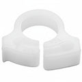 HellermannTyton SNP310C2 Snapper Hose Clamp, .39"–.44" Bundle Diameter, POM, White, 100/pkg