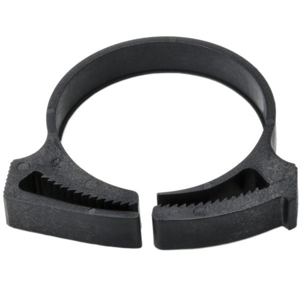 HellermannTyton SNP32GHS0K2 Snapper Hose Clamp, 1.23"–1.41" Bundle Diameter, PA66GF13, Black, 50/pkg