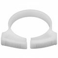 HellermannTyton SNP3310H4 Snapper Hose Clamp, 1.29"–1.58" Bundle Diameter, POM, White, 500/pkg