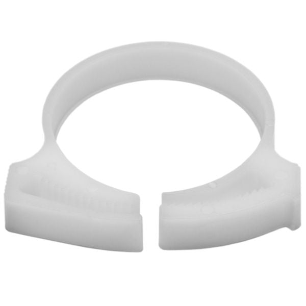 HellermannTyton SNP3310H4 Snapper Hose Clamp, 1.29"–1.58" Bundle Diameter, POM, White, 500/pkg