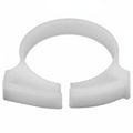 HellermannTyton SNP3310K2 Snapper Hose Clamp, 1.29"–1.58" Bundle Diameter, POM, White, 50/pkg