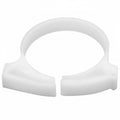 HellermannTyton SNP3410K2 Snapper Hose Clamp, 1.33"–1.54" Bundle Diameter, POM, White, 50/pkg
