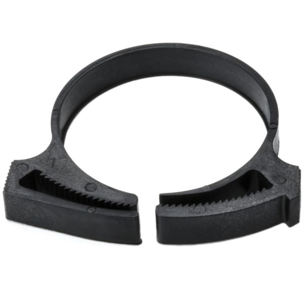 HellermannTyton SNP34GHS0K2 Snapper Hose Clamp, 1.49"–1.59" Bundle Diameter, PA66GF13, Black, 50/pkg