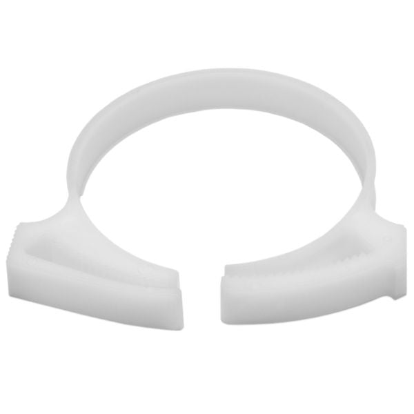 HellermannTyton SNP3610K2 Snapper Hose Clamp, 1.46"–1.69" Bundle Diameter, POM, White, 50/pkg