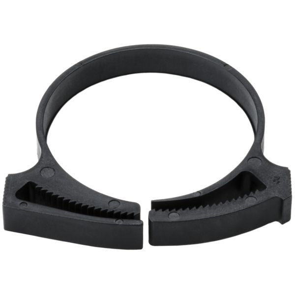HellermannTyton SNP36GHS0K2 Snapper Hose Clamp, 1.49"–1.73" Bundle Diameter, PA66GF13, Black, 50/pkg