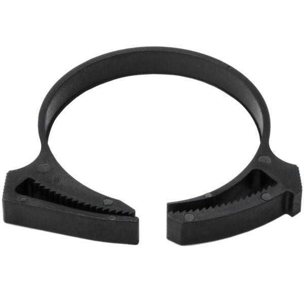 HellermannTyton SNP38GHS0K2 Snapper Hose Clamp, 1.61"–1.90" Bundle Diameter, PA66GF13, Black, 50/pkg