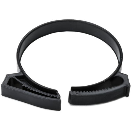 HellermannTyton SNP42NGHS0K2 Snapper Hose Clamp, 1.74"–2.02" Bundle Diameter, PA66GF13, Black, 50/pkg