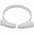 HellermannTyton SNP5010C2 Snapper Hose Clamp, 1.99"–2.32" Bundle Diameter, POM, White, 100/pkg