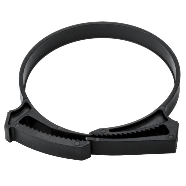 HellermannTyton SNP50GHS0C2 Snapper Hose Clamp, 2.06"–2.31" Bundle Diameter, PA66GF13, Black, 100/pkg