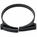 HellermannTyton SNP60GHS0C2 Snapper Hose Clamp, 2.31"–2.59" Bundle Diameter, PA66GF13, Black, 100/pkg