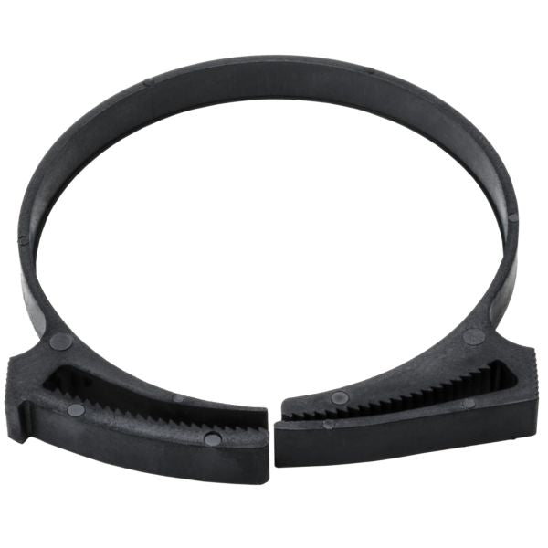 HellermannTyton SNP60GHS0C2 Snapper Hose Clamp, 2.31"–2.59" Bundle Diameter, PA66GF13, Black, 100/pkg