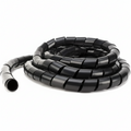 3/8" Diameter Polyethylene UV Black Spiral Wrap 100ft/Spool 