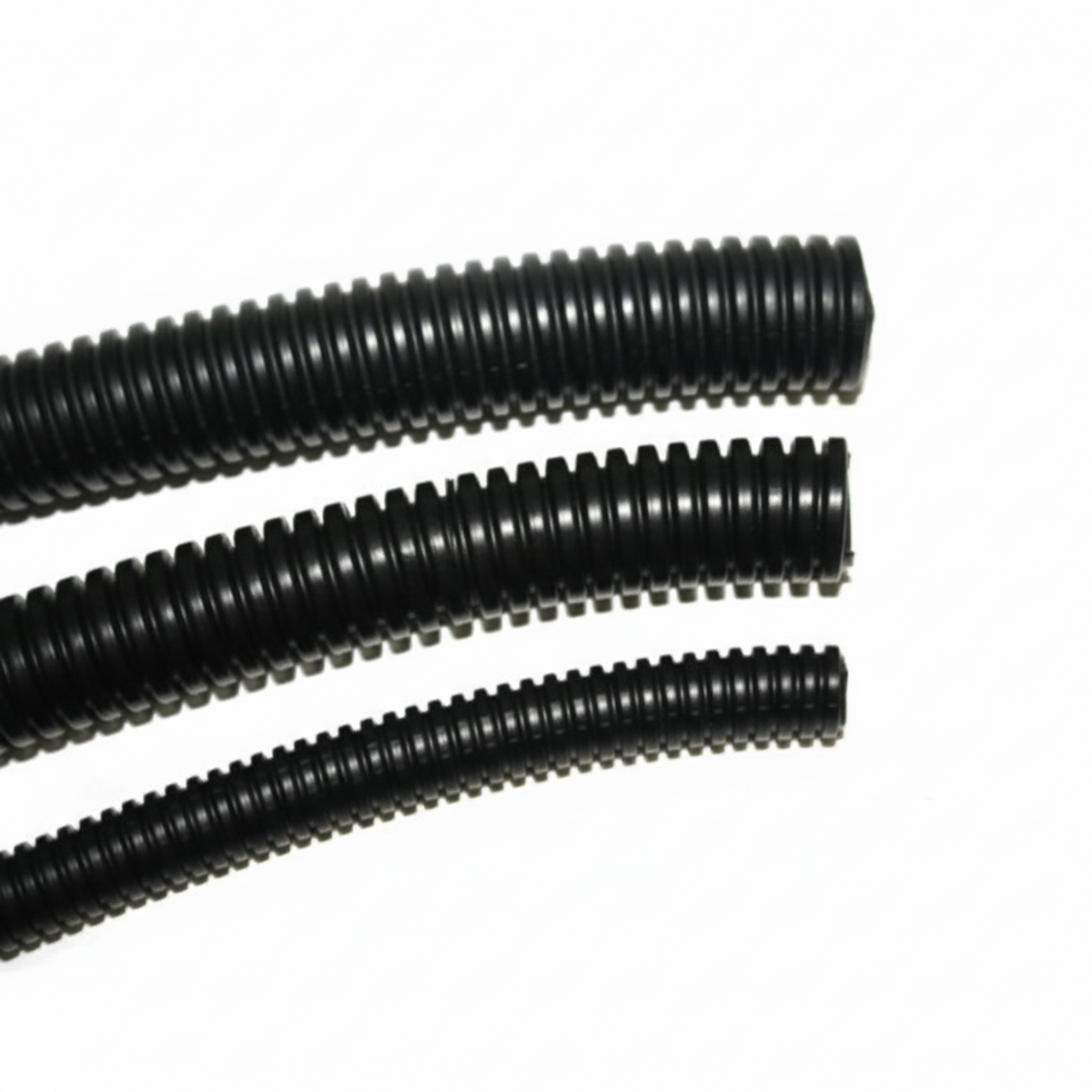 1/8" Diameter Polyethylene UV Black Split Loom Wire Tubing 100ft/Spool 