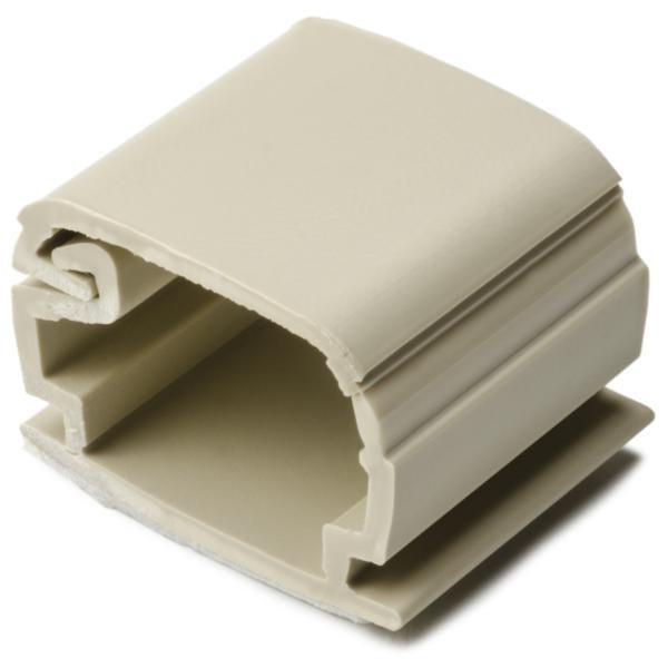 HellermannTyton SRCI0500C2 TSR Adhesive Cable Clamp, .76" Width, .51" Height, PVC, Ivory, 100/pkg