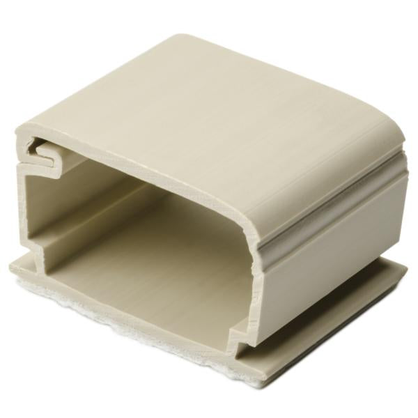 HellermannTyton SRCI0750C2 TSR Adhesive Cable Clamp, 1.25" Width, .77" Height, PVC, Ivory, 100/pkg