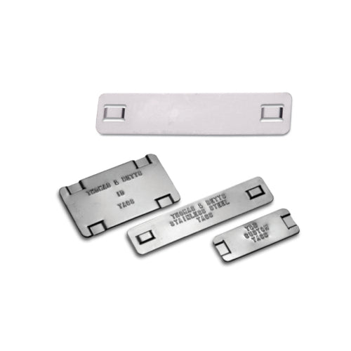 Thomas & Betts SSID102 Cable Tie 304 Stainless Steel Identification Tag .75x3.5