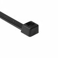 HellermannTyton T120S0H4 Heavy Duty Cable Tie, 8.9" Long, UL Rated, 120lb Tensile Strength, PA66, Black, 500/pkg