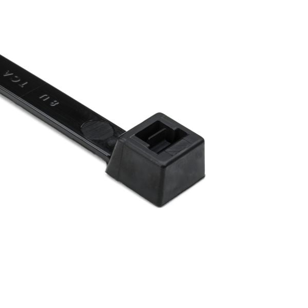 HellermannTyton T150LL0UVX2 Heavy Duty Cable Tie, 36.4" Long, UL Rated, 175lb Tensile Strength, PA66UV, Black, 25/pkg