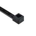 HellermannTyton T150M0X2 Heavy Duty Cable Tie, 21" Long, UL Rated, 175lb Tensile Strength, PA66, Black, 25/pkg