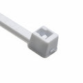 HellermannTyton T18R10M4 Standard Cable Tie, 4" Long, UL Rated, 18lb Tensile Strength, PA66, White, 1000/pkg