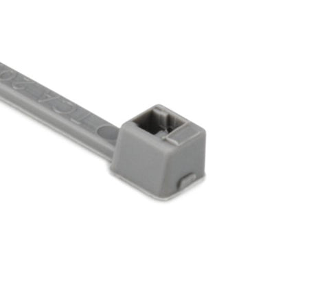 HellermannTyton T18R8M4 Standard Cable Tie, 4" Long, UL Rated, 18lb Tensile Strength, PA66, Gray, 1000/pkg