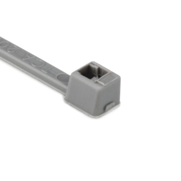 HellermannTyton T18R8M4 Standard Cable Tie, 4" Long, UL Rated, 18lb Tensile Strength, PA66, Gray, 1000/pkg