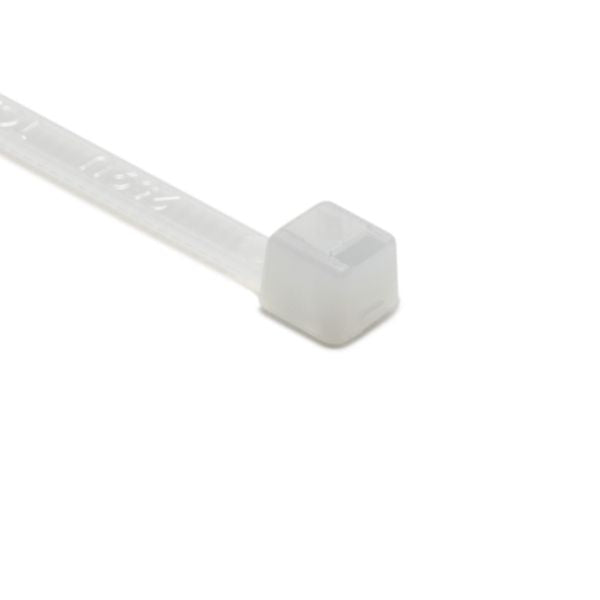 HellermannTyton T18R9VOC2 Flame-Retardant Cable Tie, 4" Long, UL Rated, 18lb Tensile Strength, PA66V0, Natural, 100/pkg