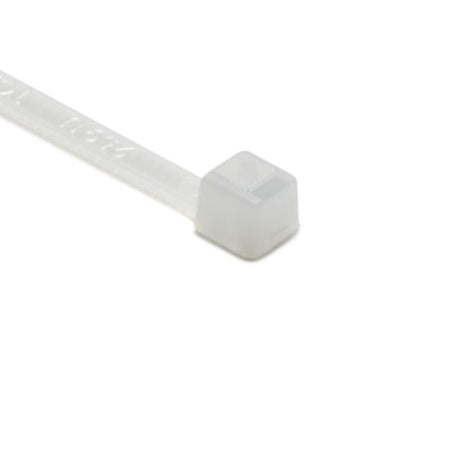 HellermannTyton T18R9VOC2 Flame-Retardant Cable Tie, 4" Long, UL Rated, 18lb Tensile Strength, PA66V0, Natural, 100/pkg