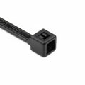 HellermannTyton T40R0M4 Standard Cable Tie, 8.3" Long, UL Rated, 40lb Tensile Strength, PA66, Black, 1000/pkg