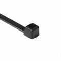 HellermannTyton T50I0HSUVM4 High-Temp Cable Tie, 12" Long, UL Rated, 50lb Tensile Strength, PA66HSUV, UV Black, 1000/pkg