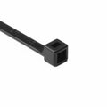 HellermannTyton T50I0M4 Standard Cable Tie, 12" Long, UL Rated, 50lb Tensile Strength, PA66, Black, 1000/pkg
