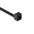HellermannTyton T50I0UVM4 UV Resistant Cable Tie, 12" Long, UL Rated, 50lb Tensile Strength, PA66UV, Black, 1000/pkg