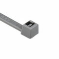 HellermannTyton T50L8C2 Standard Cable Tie, 15.35" Long, UL Rated, 50lb Tensile Strength, PA66, Gray, 100/pkg