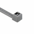 HellermannTyton T50L8M4 Standard Cable Tie, 15.35" Long, UL Rated, 50lb Tensile Strength, PA66, Gray, 1000/pkg